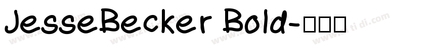 JesseBecker Bold字体转换